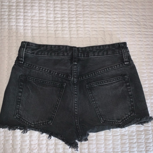 Free People Black Denim Shorts - Picture 2 of 3